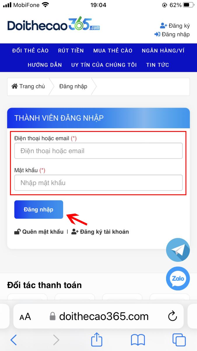 Đăng nhập