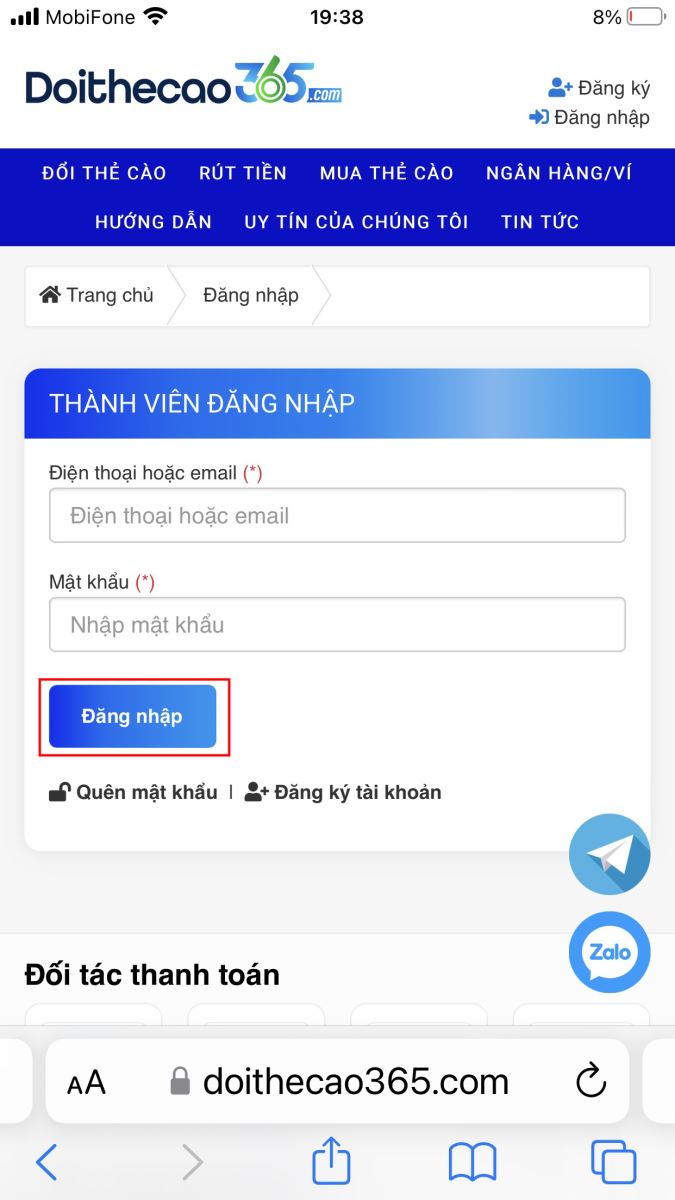 Đăng nhập