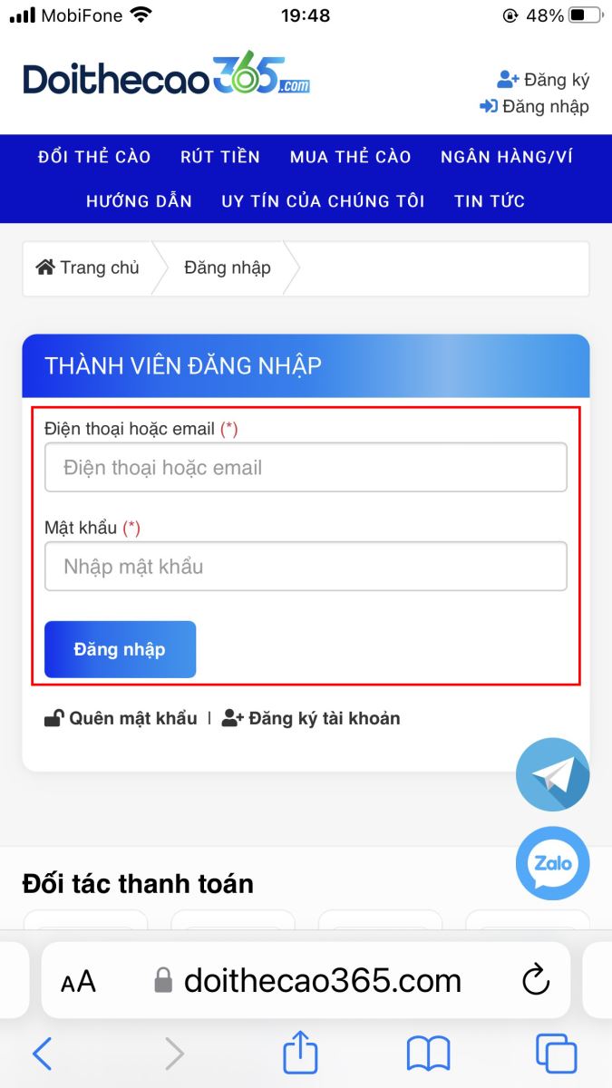 Đăng nhập
